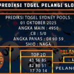 PREDIKSI TOGEL SYDNEY POOLS 01 OKTOBER 2025