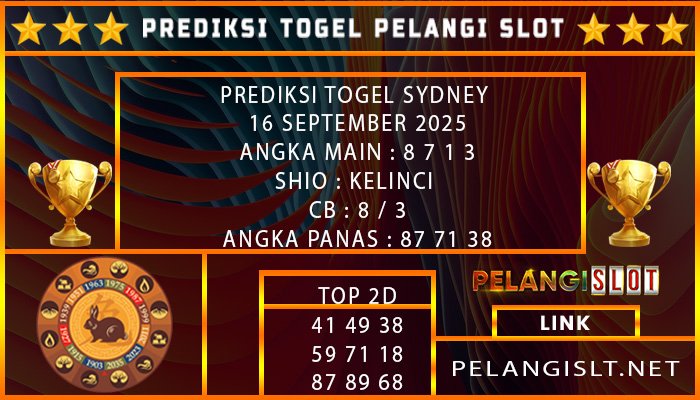 PREDIKSI TOGEL SYDNEY 16 SEPTEMBER 2025