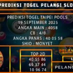 PREDIKSI TOGEL TAIPEI POOLS 19 SEPTEMBER 2025