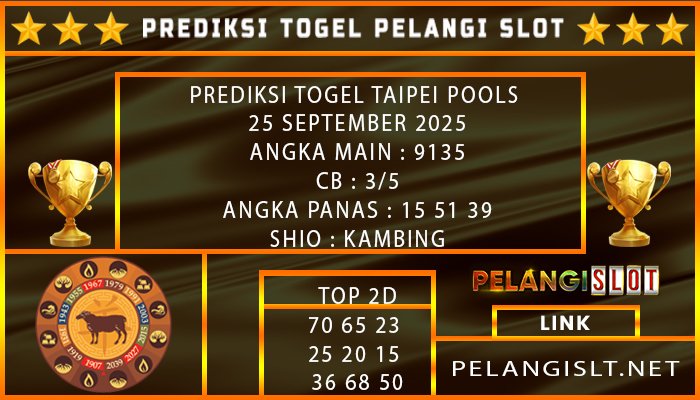 PREDIKSI TAIPEI POOLS 25/SEPTEMBER/2025