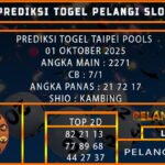 PREDIKSI TOGEL TAIPEI POOLS 01 OKTOBER 2025