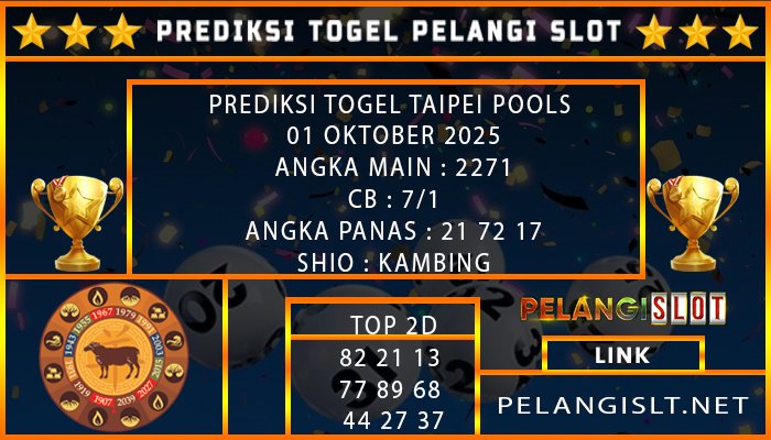 PREDIKSI TOGEL TAIPEI POOLS 01 OKTOBER 2025