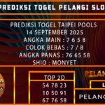PREDIKSI TOGEL TAIPEI POOLS 14 SEPTEMBER 2025