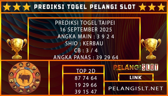 PREDIKSI TOGEL TAIPEI 16 SEPTEMBER 2025