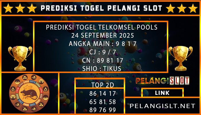 PREDIKSI TOGEL TELKOMSEL POOLS 24 SEPTEMBER 2025