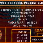 PREDIKSI TOGEL TELKOMSEL POOLS 13 SEPTEMBER 2025
