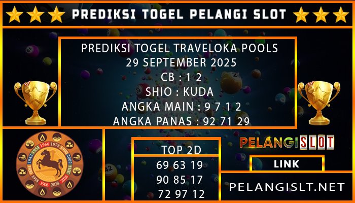 PREDIKSI TOGEL TRAVELOKA POOLS 29 SEPTEMBER 2025