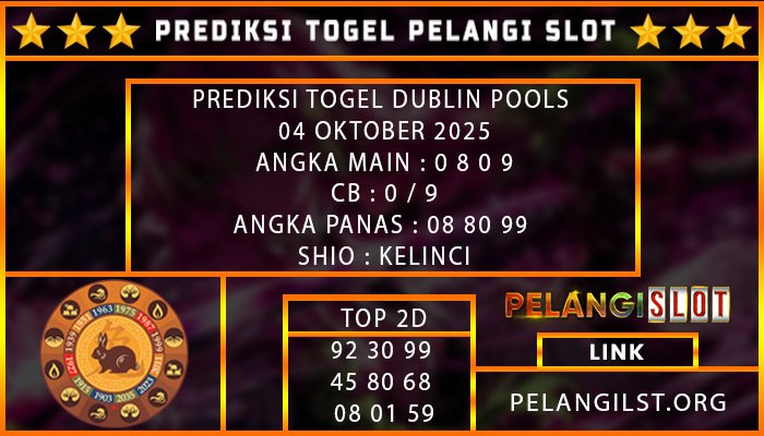 PREDIKSI DUBLIN POOLS 04/OKTOBER/2025