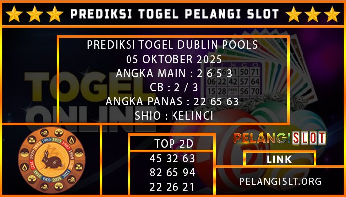 PREDIKSI DUBLIN POOLS 05/OKTOBER/2025
