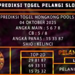 PREDIKSI HONGKONG POOLS 04/OKTOBER/2025