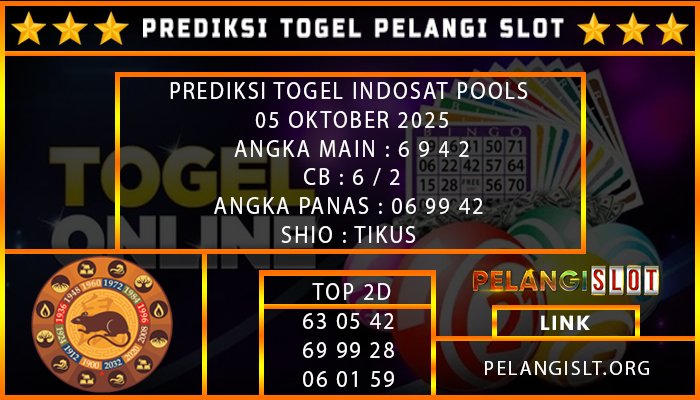 PREDIKSI INDOSAT POOLS 05/OKTOBER/2025