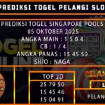 PREDIKSI SINGAPORE POOLS 05/OKTOBER/2025