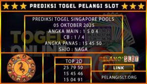 PREDIKSI SINGAPORE POOLS 05/OKTOBER/2025