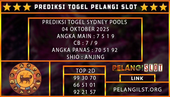 PREDIKSI SYDNEY POOLS 04/OKTOBER/2025