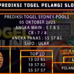 PREDIKSI SYDNEY POOLS 05/OKTOBER/2025