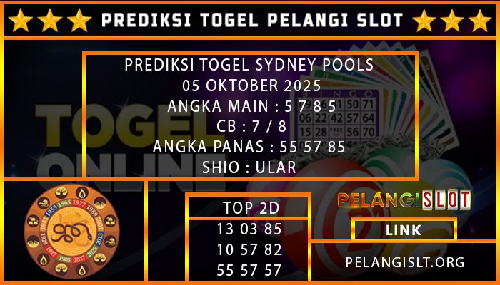 PREDIKSI SYDNEY POOLS 05/OKTOBER/2025