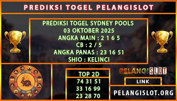 PREDIKSI SYDNEY POOLS 03/OKTOBER/2025