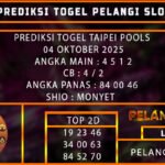 PREDIKSI TAIPEI POOLS 04/OKTOBER/2025