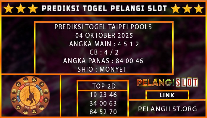 PREDIKSI TAIPEI POOLS 04/OKTOBER/2025