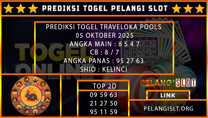 PREDIKSI TRAVELOKA POOLS 05/OKTOBER/2025